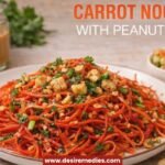 Carrot Noodles with Peanut Salad Recipe in Hindi Healthy Salad for Weight Loss